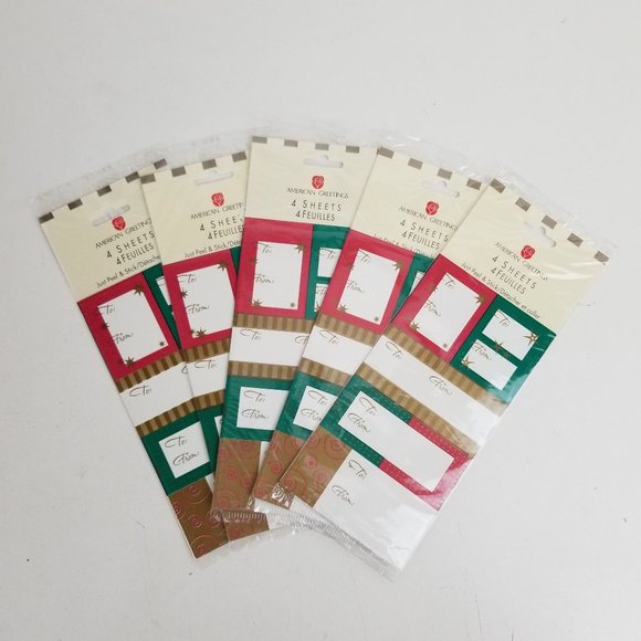 Christmas Peel & Stick Gift Tags Lot of 100 - Picture 1 of 2